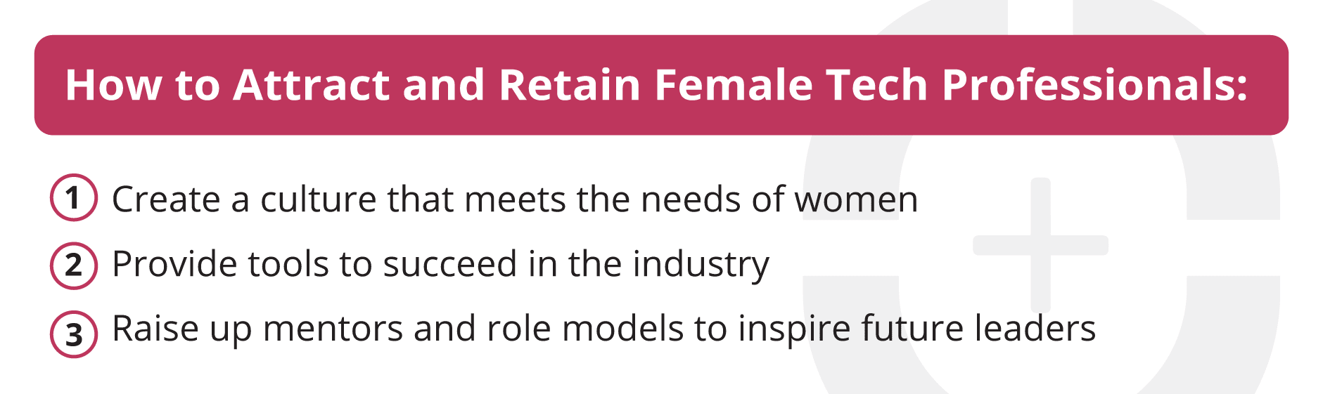 Retain women in Tech