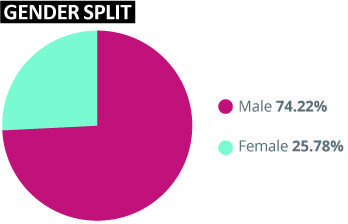 Gender Split in the IT sector