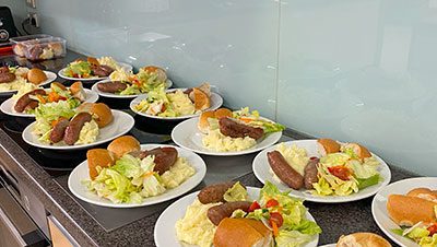 Meals prepped for delivery RMH