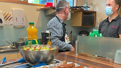 Ronald McDonald House meal prep area